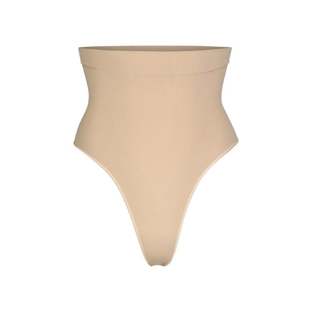 CT1375 NWT SKIMS SCULPTING MID WAIST THONG-CLAY XS